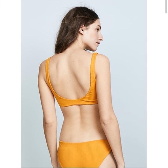 Mara Hoffman Rio Tie-Front Ribbed Swim Bikini SET - Picture 3 of 12